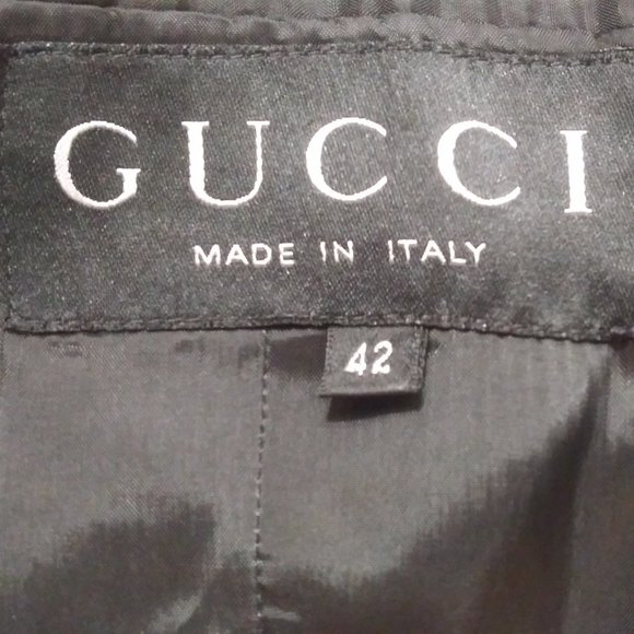 Gucci Double-Breasted Indigo Blazer Size 42 Euro 4 US S. All Authentic Markings. - Picture 3 of 10